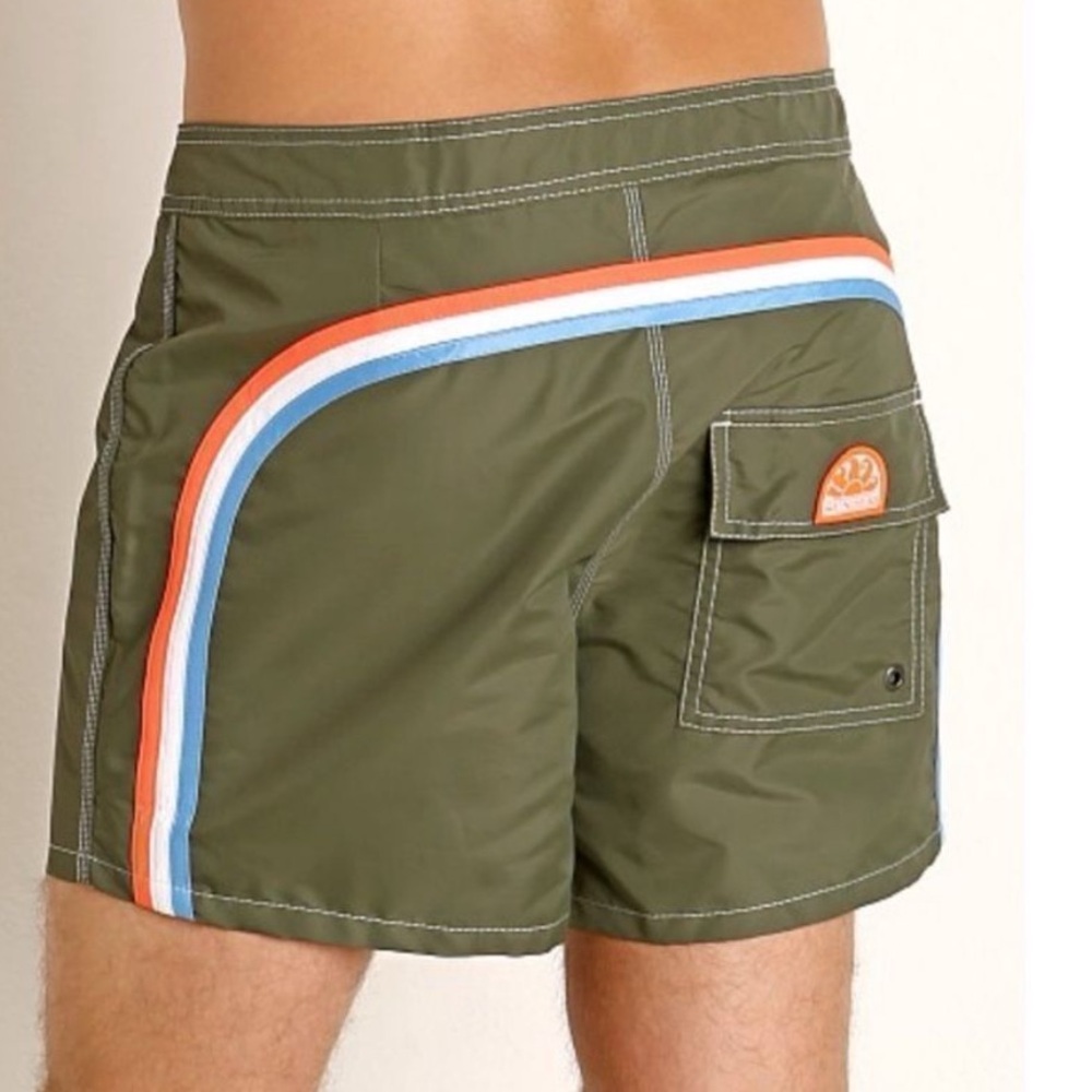 Sundek Dark Green Swim Trunks